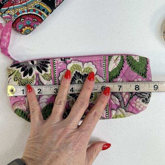 Vera Bradley Va Va Bloom Priscilla Pink Parisian Paisley Accessories Lot of 3 - Picture 12 of 16